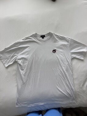 BoohooMAN Logo White Short Sleeve Crewneck T-Shirt